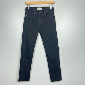 Everlane black Boy Friend slim leg 5-pocket jeans, size 24 regular.